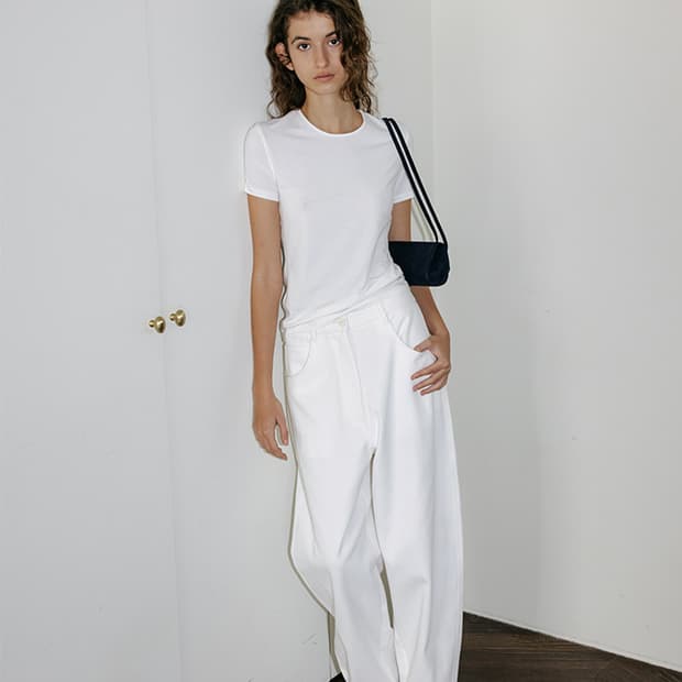 le17 BASICO TOP by JAPANESE FABRIC white