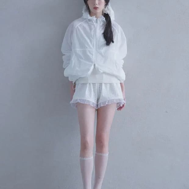 라퍼지포우먼 시어프릴 윈드브레이커 s