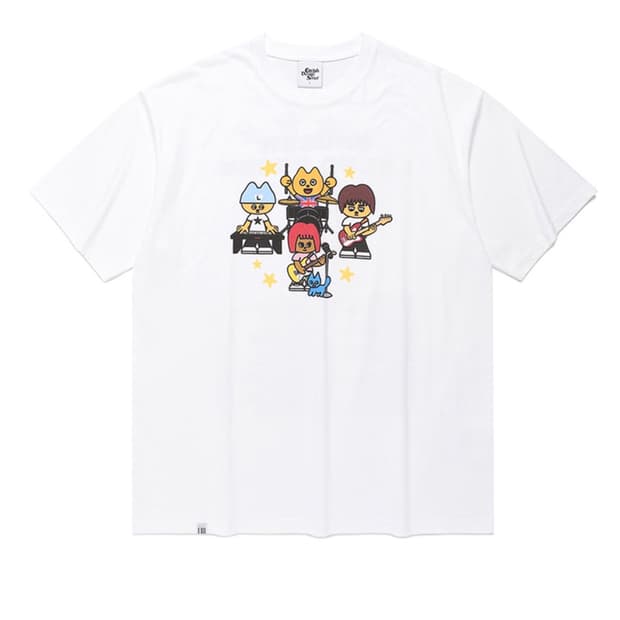 카비시 x 렐보브라운 U.K 투어 숏슬리브 티셔츠 화이트