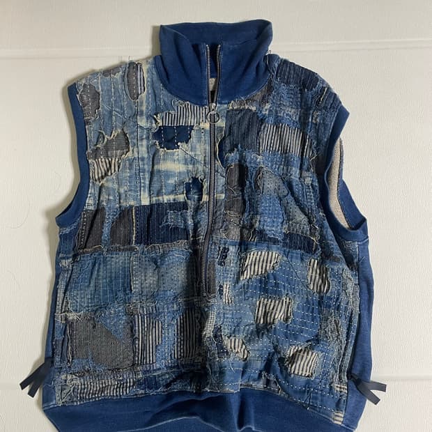 캐피탈 보로 베스트 KAPITAL BORO IDG HALF ZIP UP
