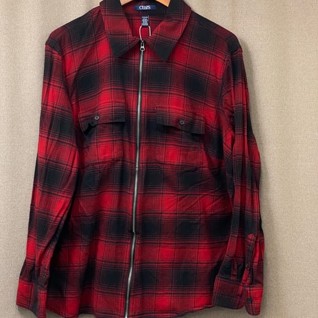 챕스 플란넬 체크 자켓