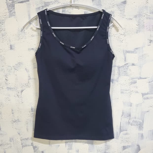 안다르 블랙 기능성 나시 