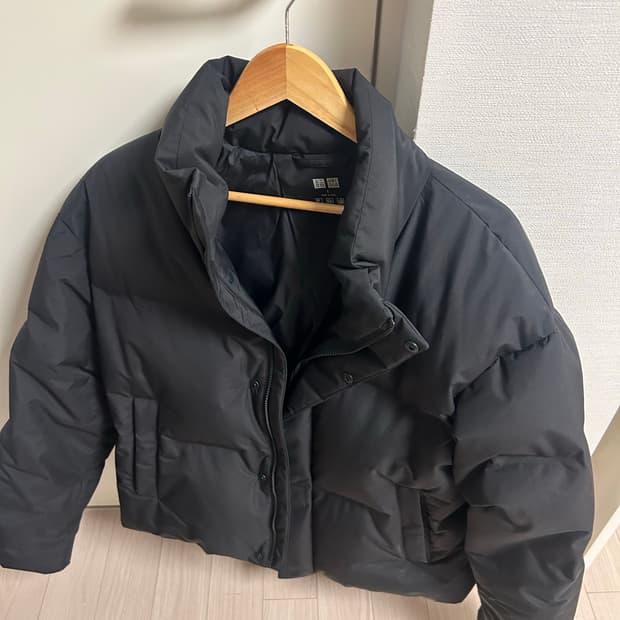 유니클로 남자 패딩 L사이즈 블랙