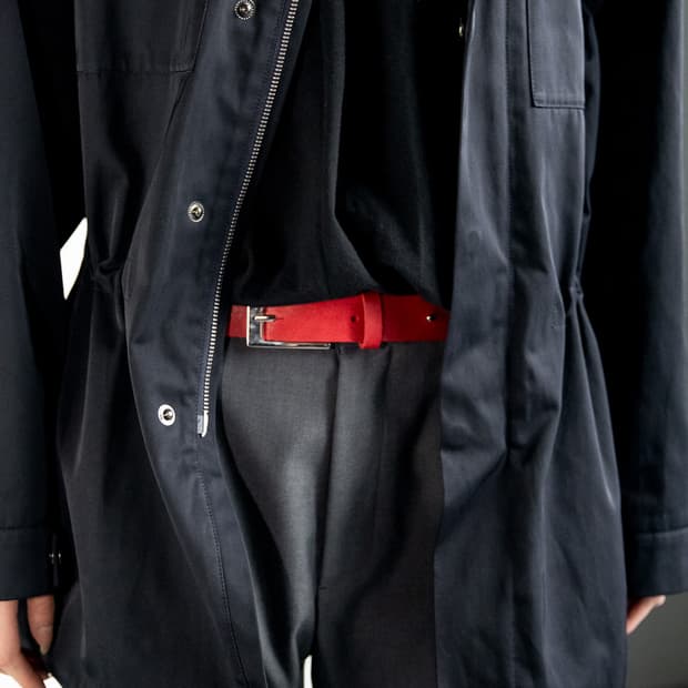 ABSD punched cow leather belt