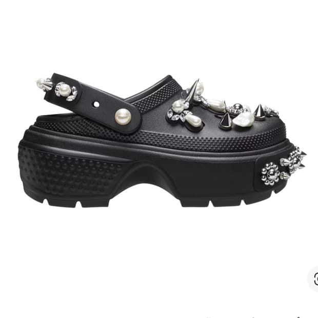 (W) 크록스 x 시몬로샤 스톰프 클로그 블랙 