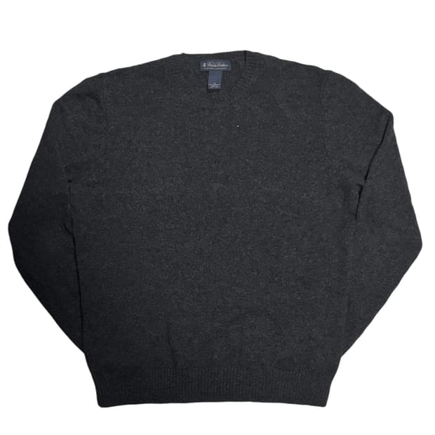 브룩스브라더스 램스울(어린양) 다크브라운 니트