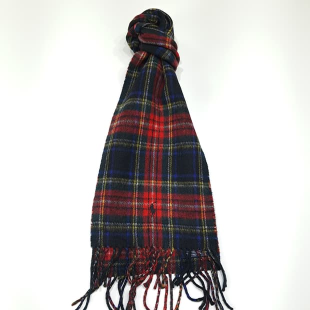 MX552 폴로 00s 이태리판 램스울 타탄체크 머플러 목도리