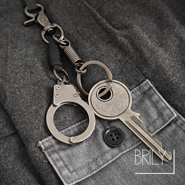 [Unisex] TAP 스몰 스패너 테이프 줄자 다이스 키링 백참