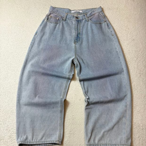 어반드레스 와이드 컬러 워싱 데님 팬츠 PN6778