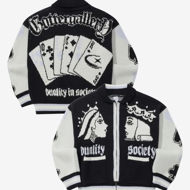 Poker Cowichan Knit Zip-up