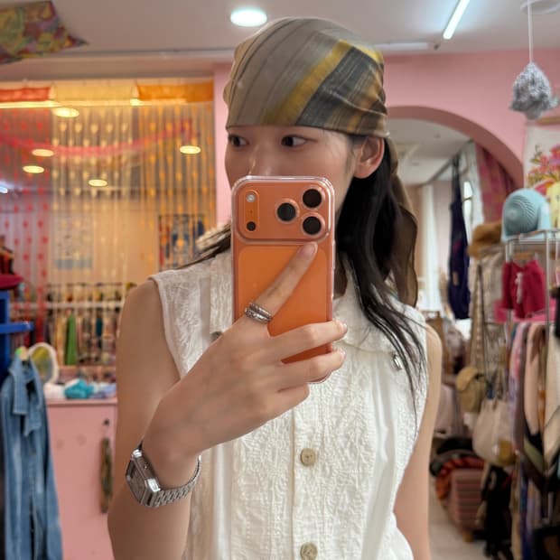 빈티지 에스닉 워싱 스카프