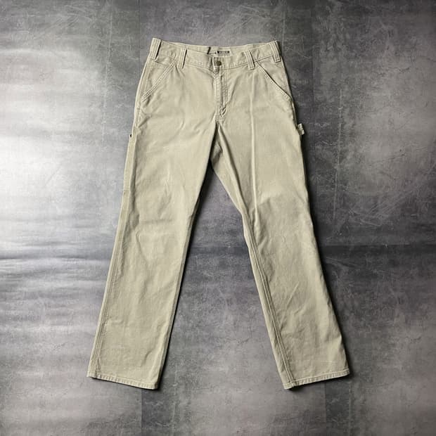 CARHARTT 칼하트 빈티지 베이지 싱글니 카펜터 워크팬츠