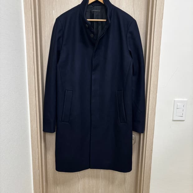 민트급)띠어리 울캐시미어 코트L/네이비