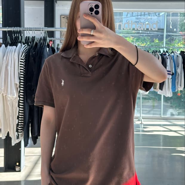 폴로랄프로렌 포니 Pk반팔티 브라운