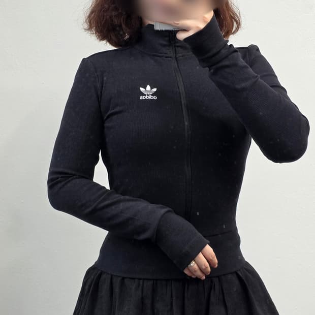 [프립]S/딱붙핏 아디다스 오리지널스 집업 블랙