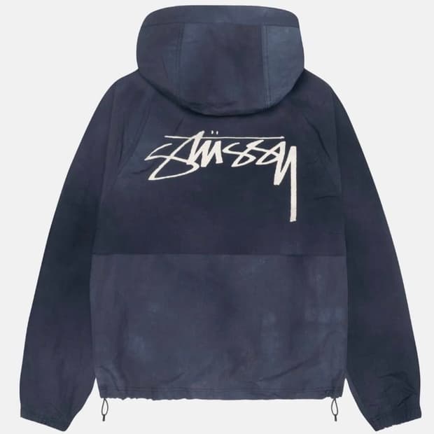 스투시 웨이브 다이 비치 쉘 자켓 네이비 XL