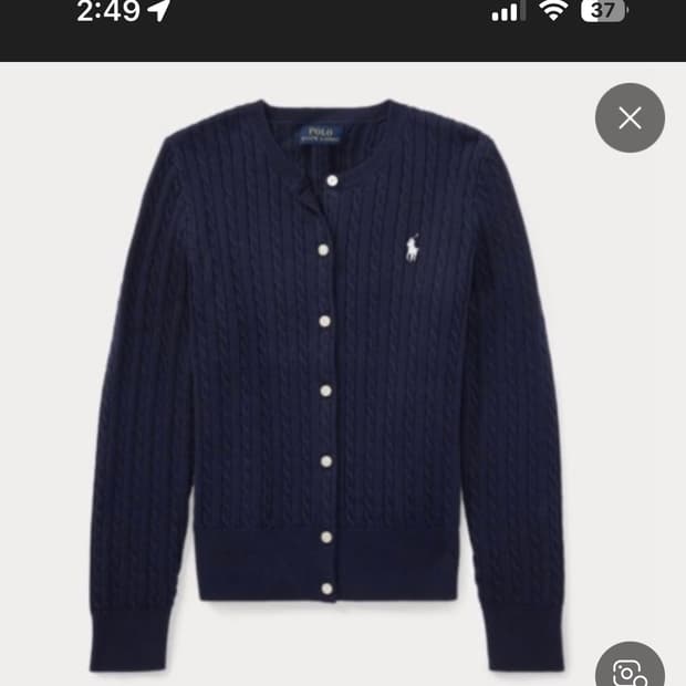 폴로 여성 네이비 가디건