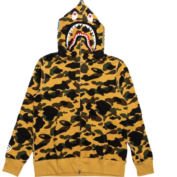 베이프 후드집업 퍼스트카모 옐로우 황계 xl 급처