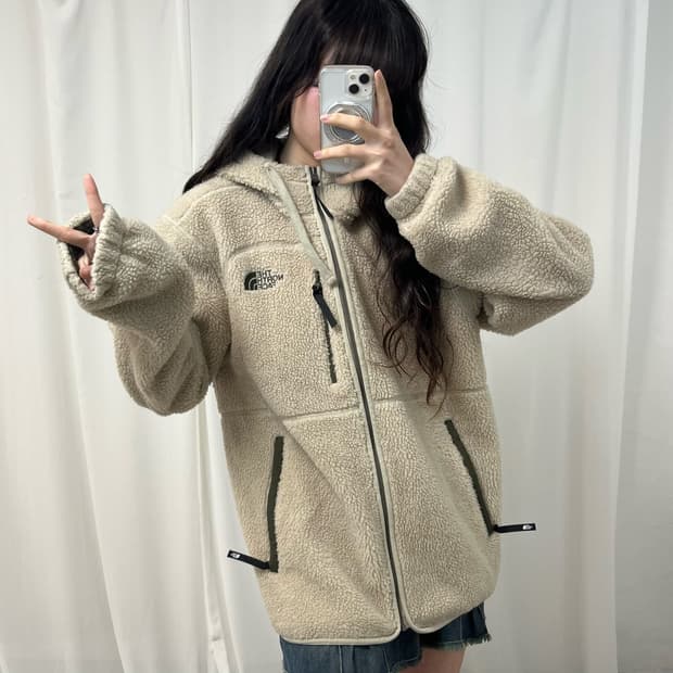 The North Face beige fleece
