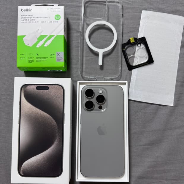 (SS급) 아이폰 15 프로 256GB 네츄럴 티타늄