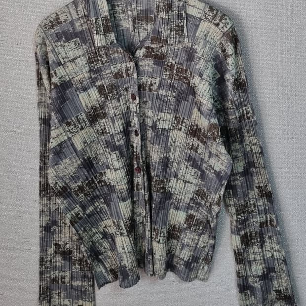 M (66) 이세이미야케 플리츠플리즈 플리츠 가디건