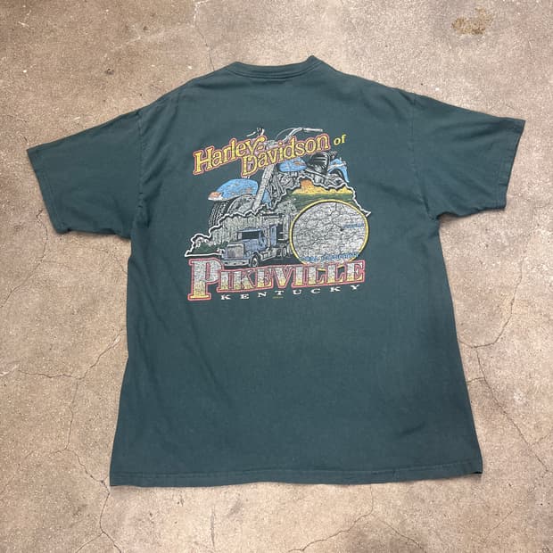 00‘s 할리데이비슨 파이크빌 켄터키 반팔티