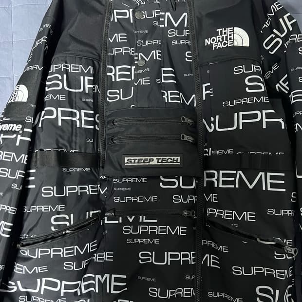 슈프림 X 노스페이스 스팁테크 아포지 자켓 블랙 (S)