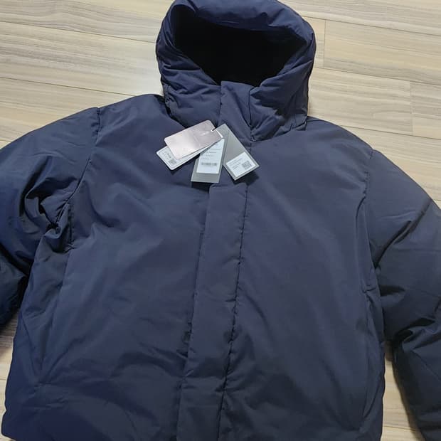 무신사스탠다드후덕다운패딩점퍼다크그레이L