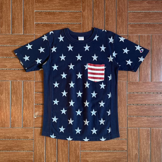 Champion revese weave pocket 1/2 tee