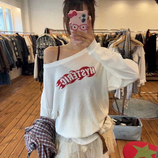 히스테릭글래머 백트임 니트