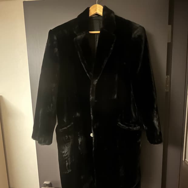 MOSCHINO mink fur coat