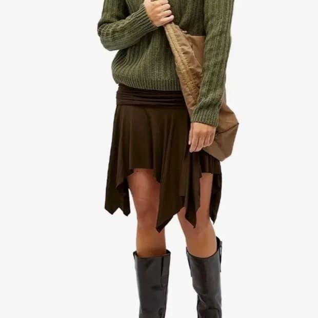 기마구아스 사이드집업 터틀넥 니트