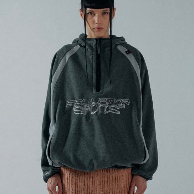 폴라텍 아노락 풀오버 그레이