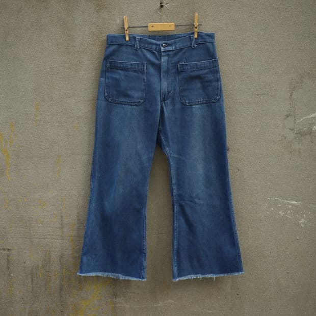 90‘s USN Seafarer 덩가리 벨보텀 팬츠