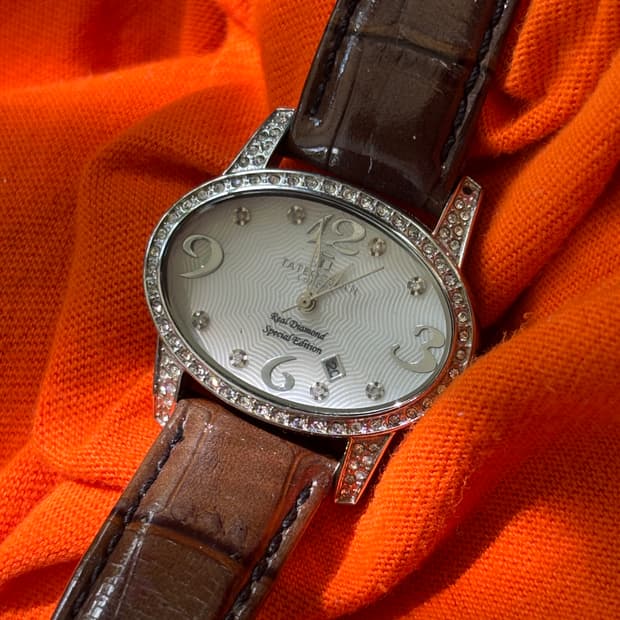 Vintage Tateossian leather watch