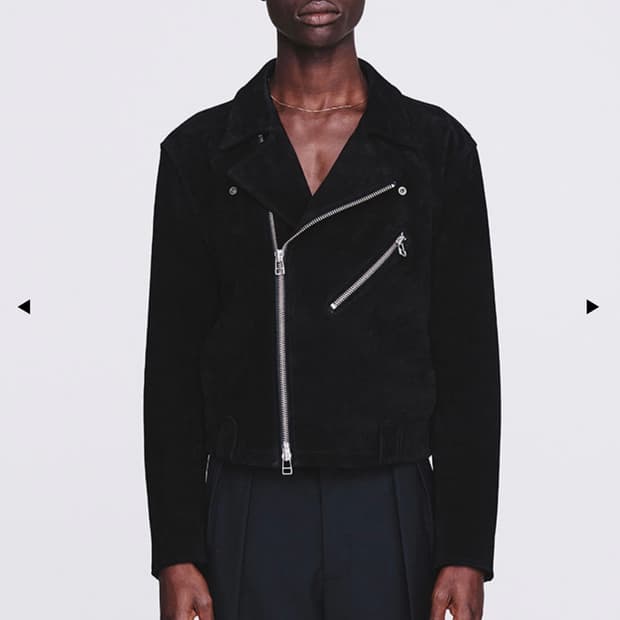 [TONYWACK] 스웨이드 바이커 자켓 블랙 (M)