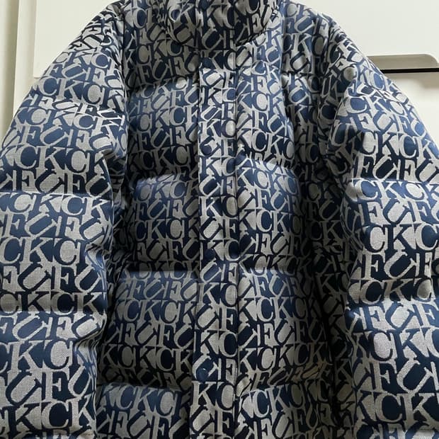 슈프림 fuck 자카드 패딩/L