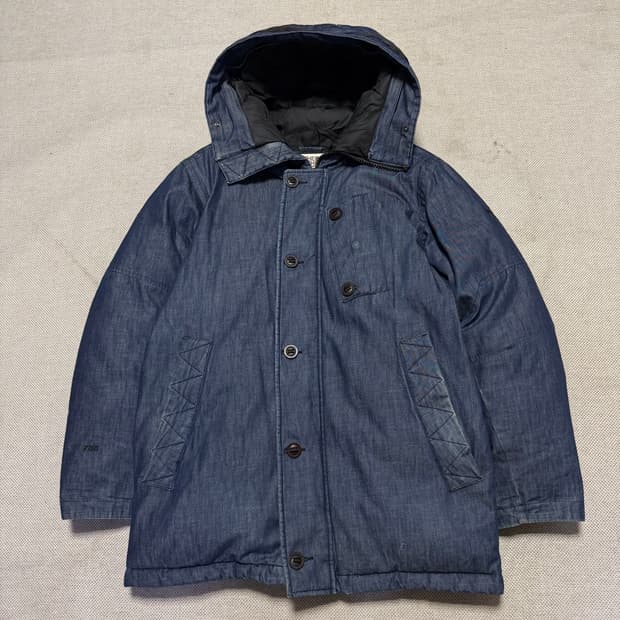 노스페이스 화이트라벨 700 데님 구스다운 패딩