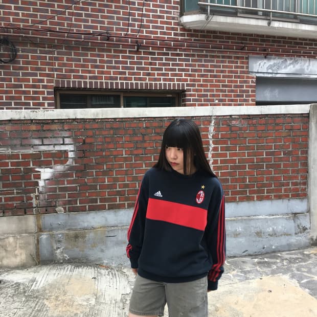 00s Adidas 아디다스 AC 밀란 스웻셔츠 