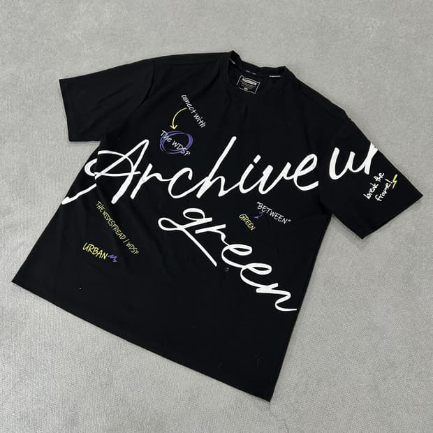 intercrew 아카이브 블랙 반팔티 105