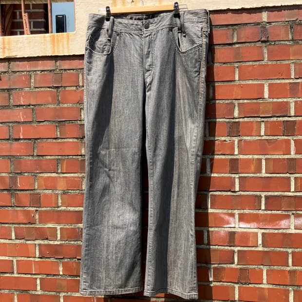 Levi’s chopper 그레이 워싱 데님 팬츠 34