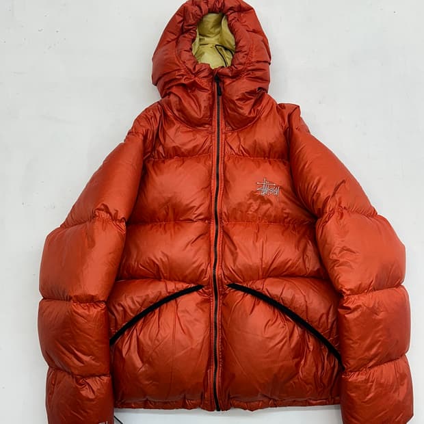 스투시 다운 파카 마이크로 립스탑 카옌