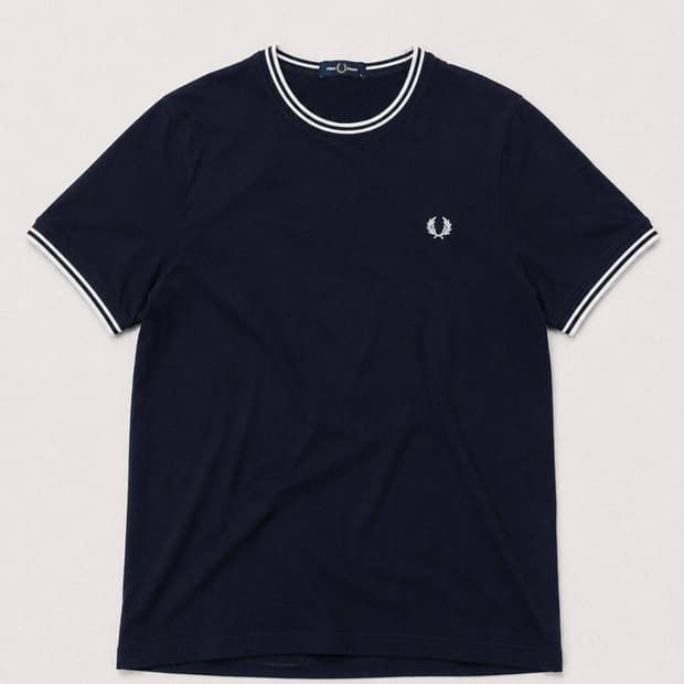 Fred Perry 프레드페리 블랙 라운드 반팔