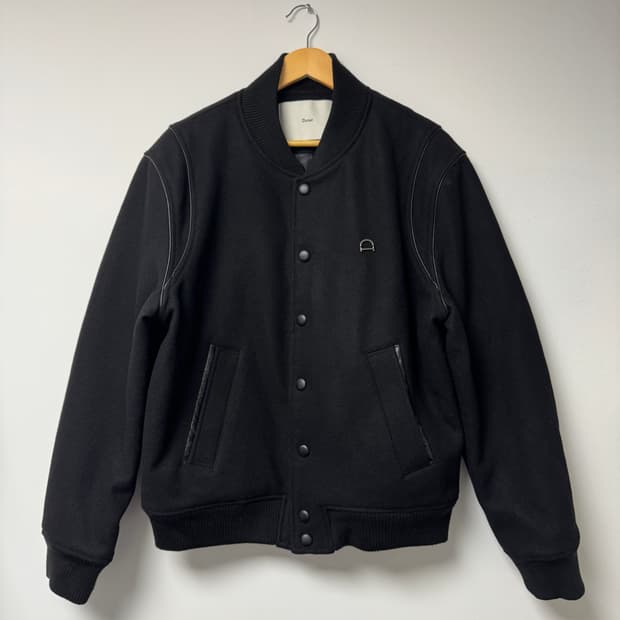 던스트 울 바시티 자켓 블랙 L