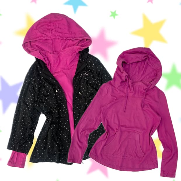 ⭐️괴짜 핫핑크 코디세트⭐️퓨마 후드티 후드집업 데코라 