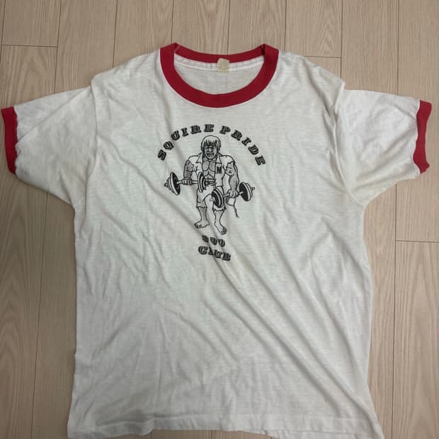 90s 미국생산 빈티지 반팔 링거티