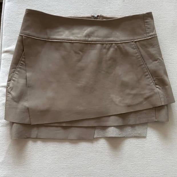 헬무트랭 zippered skirt