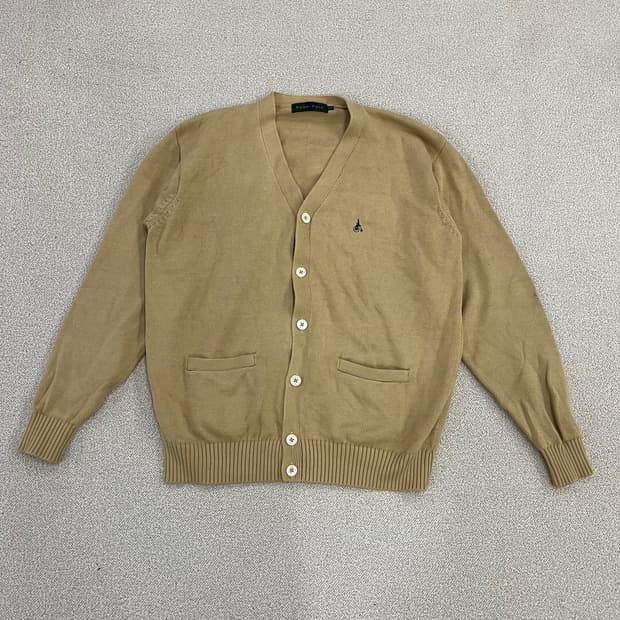 [105] 빈폴 스몰로고 코튼 니트 가디건 0102M1