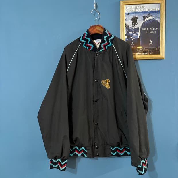 80‘s West Ark Aztec pattern varsity JK