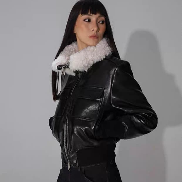 heliact 가죽 재킷